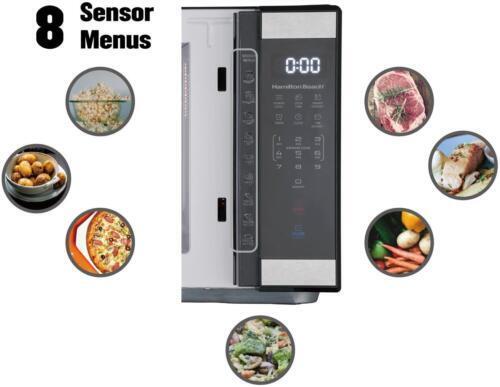 Hamilton Beach 1.1 cu. ft. Countertop Microwave Oven, 1000 Watts Stainless Steel