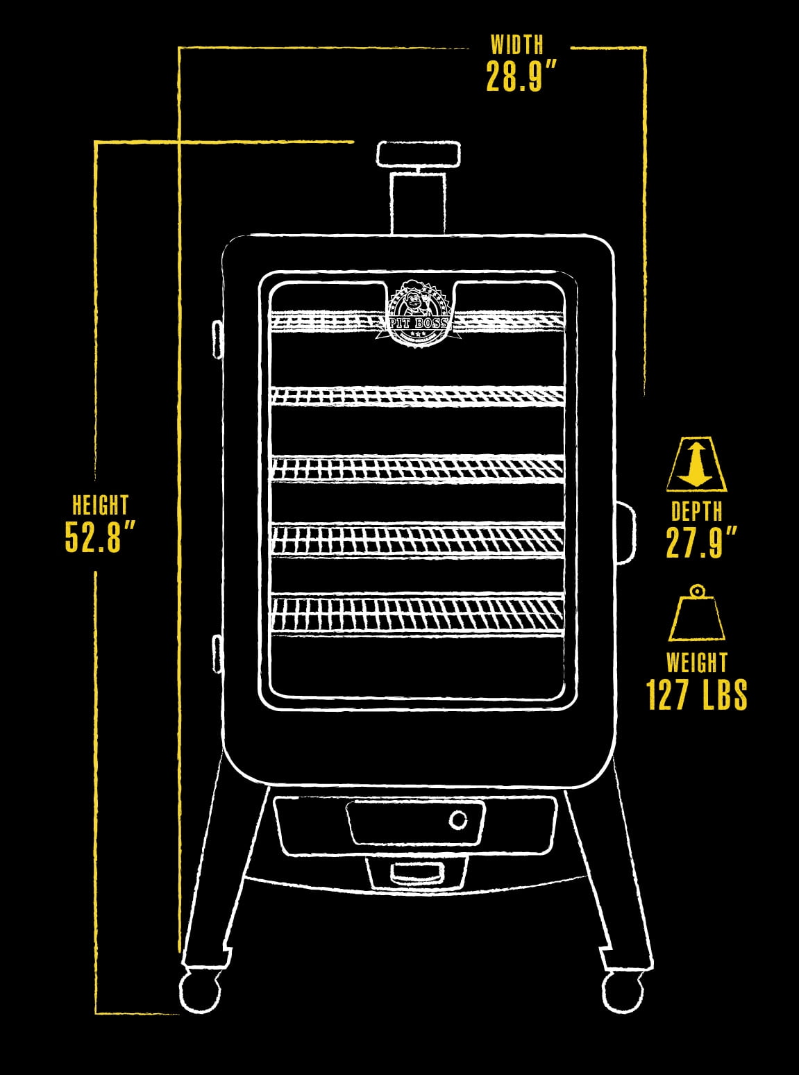 Pit Boss 5-Series Wood Pellet Vertical Smoker