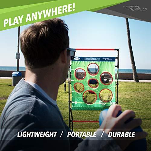 Sport Squad Endzone Challenge 2 in 1 Football and Flying Disc Toss - Backyard