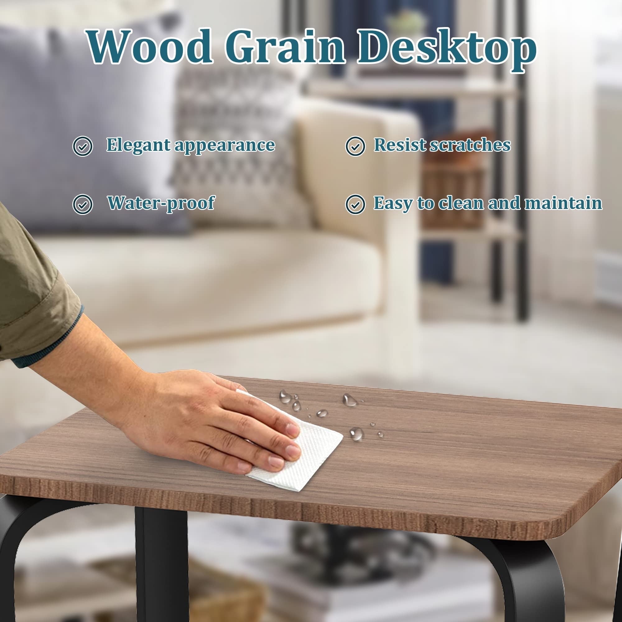 Modern Side Table,Metal End Table,Bed Side Table/Night Stand with 2 Storage Shelves, Corner Industrial End Table End Table Indoor for Living Room Bedroom Balcony Sofa Couch, Hall