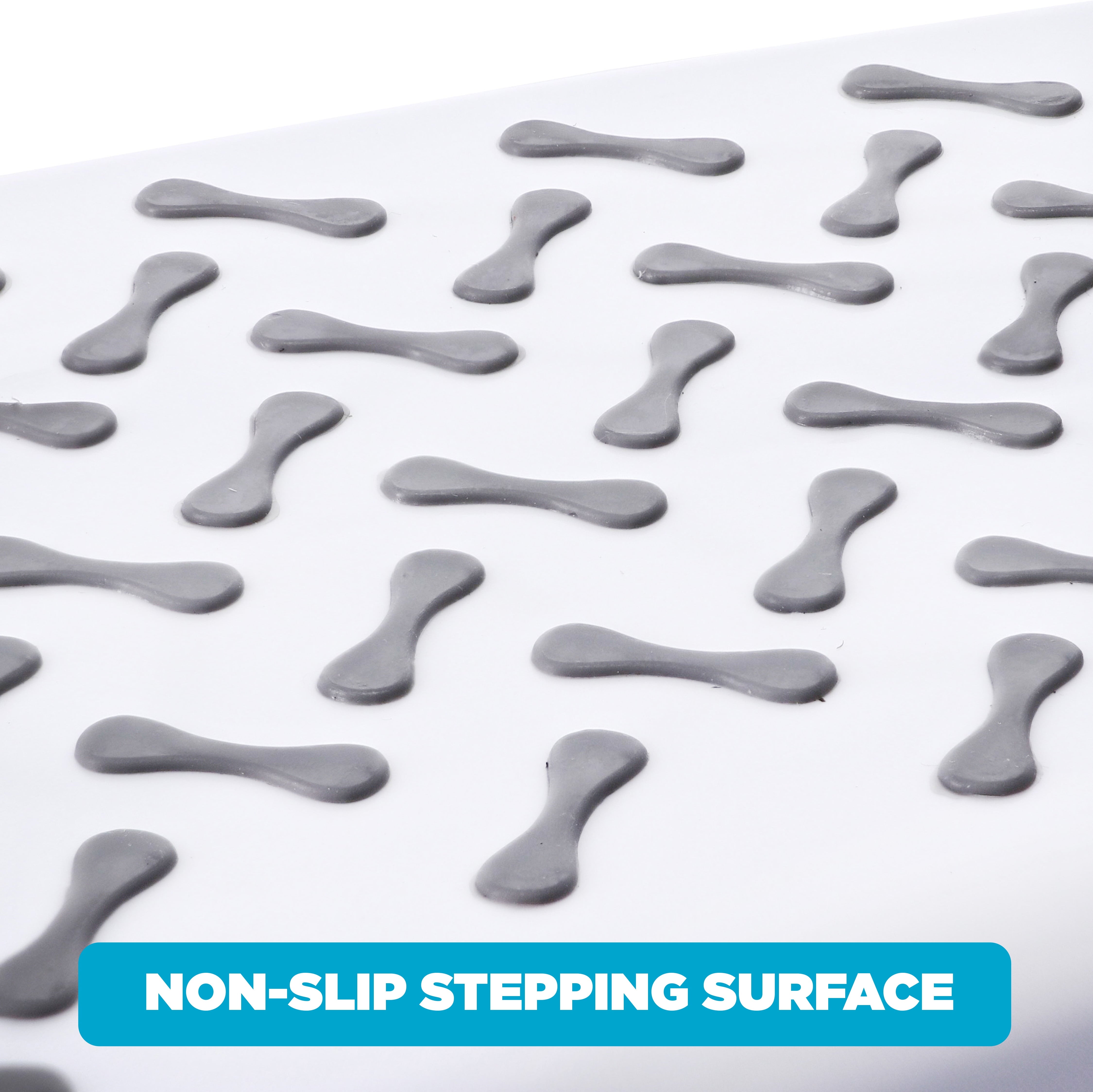 Playtex White 2-Tier Step Stool, Kids Bathroom and Bedroom Plastic Step Stool