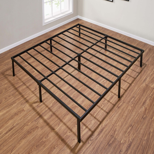 14" Bed Frame Platform Heavy Duty Steel Slat Easy Assembly Mattress Foundation