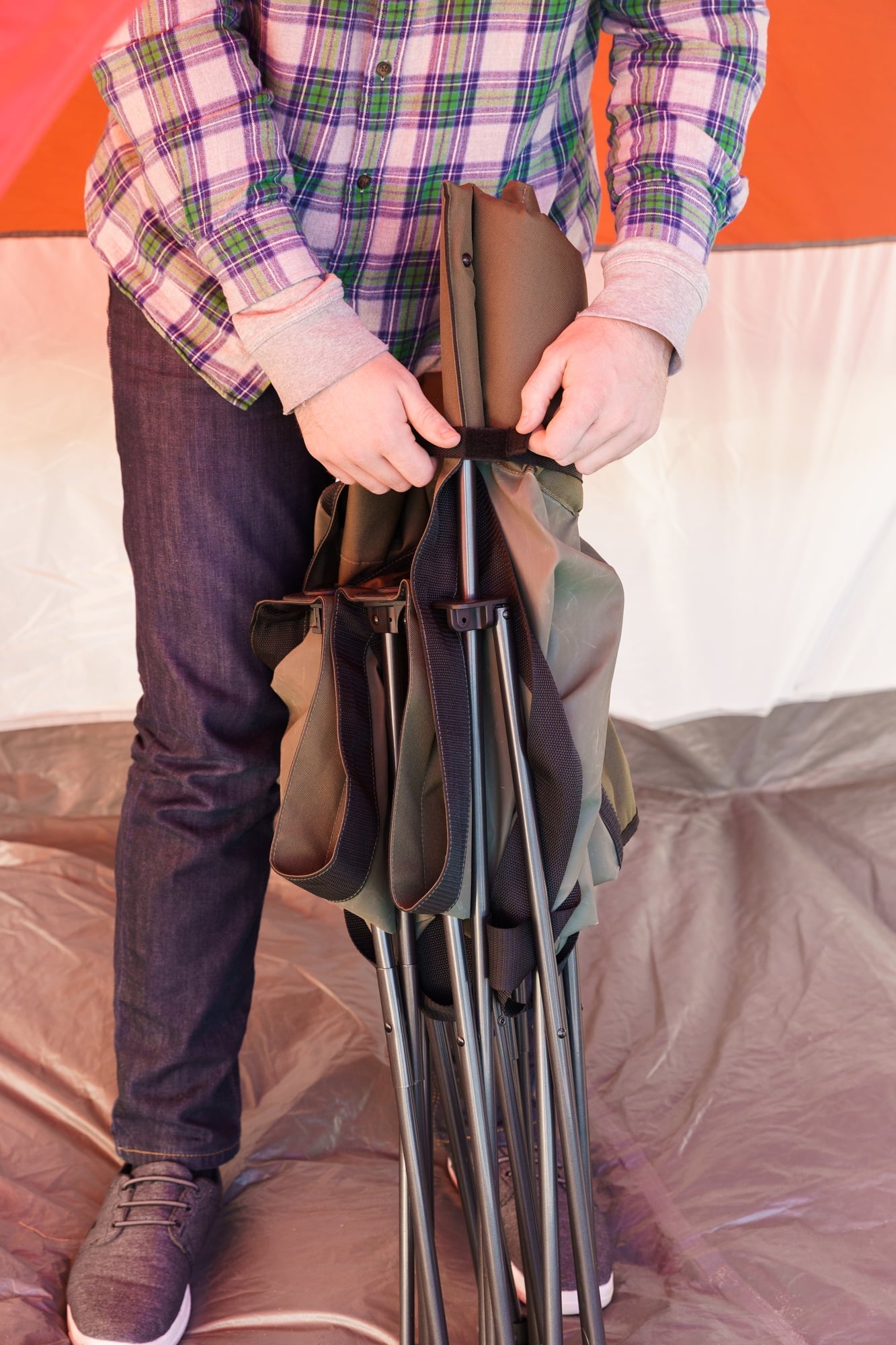 Ozark Trail Adult Camp Cot, Green, 80.2 inches x 30.2 inches x 23.5 inches