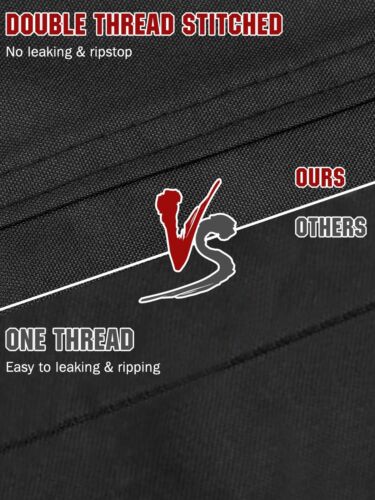 Heavy Duty 600D Marine Grade Polyester Waterproof Boat Cover, All Weather Pro...