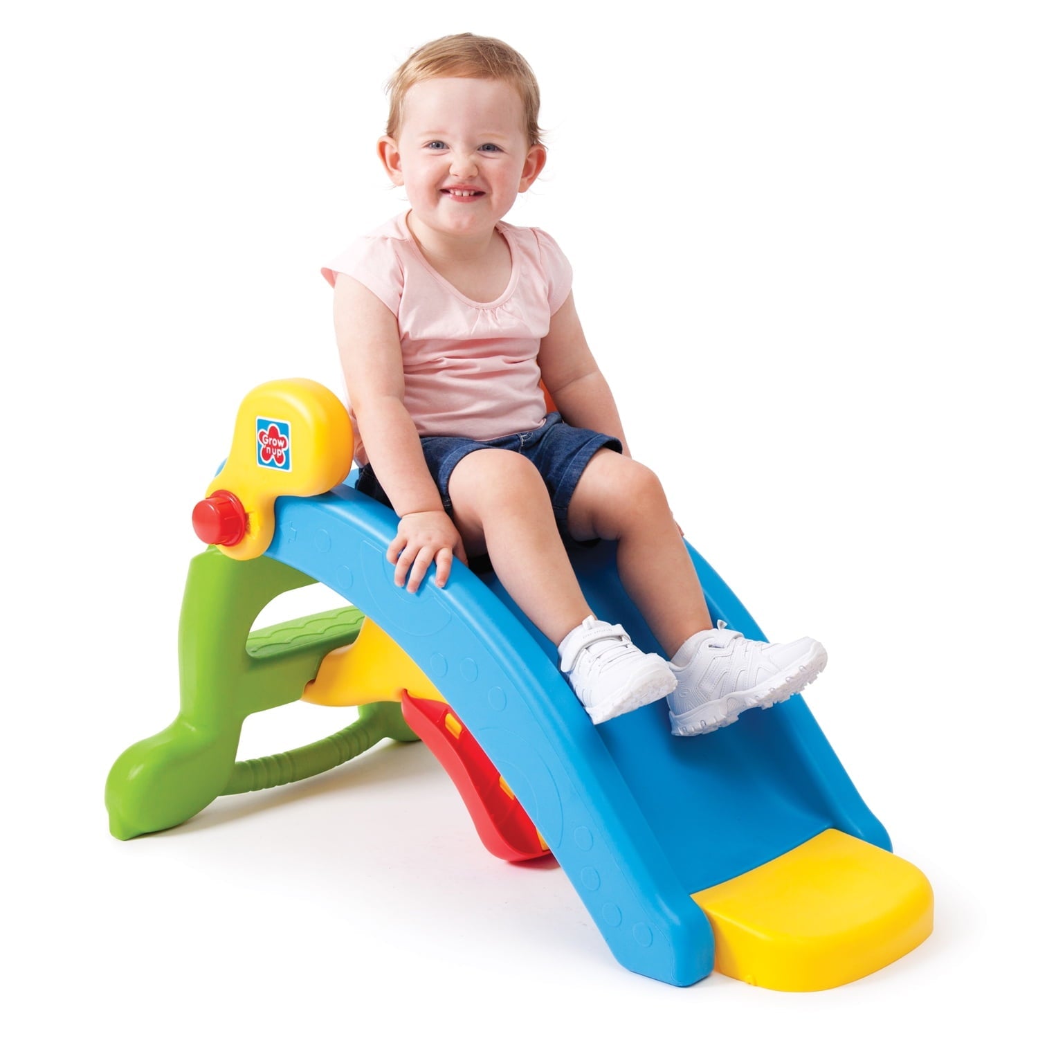 Grow 'N Up Plastic Toddler Slide and Rocker Combo