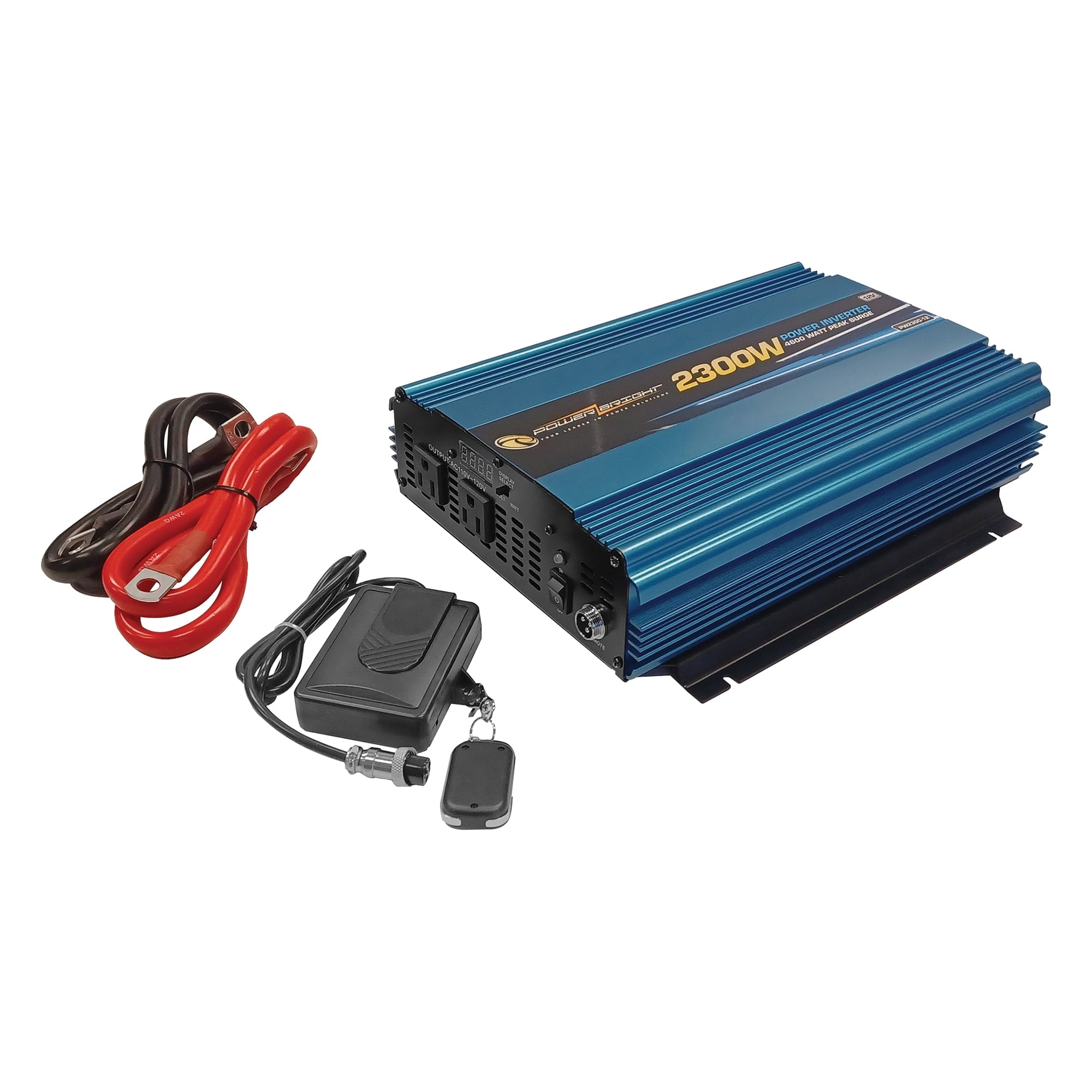 PowerBright PW2300-12 12-Volt Modified Sine Wave Inverter, 2,300 Watts