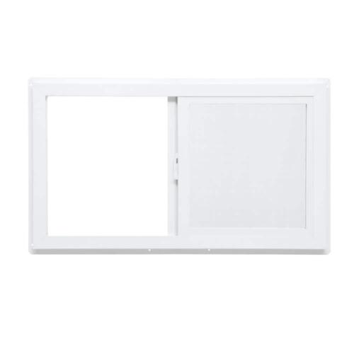 TAFCO WINDOWS Sliding Vinyl Window 31.75"x17.75" Left-Hand Dual Pane Glass White