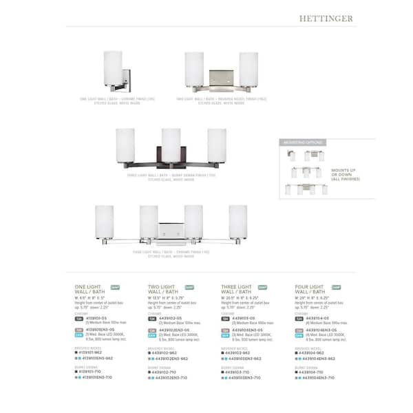 Hettinger 4-Light Brushed Nickel Bath Light