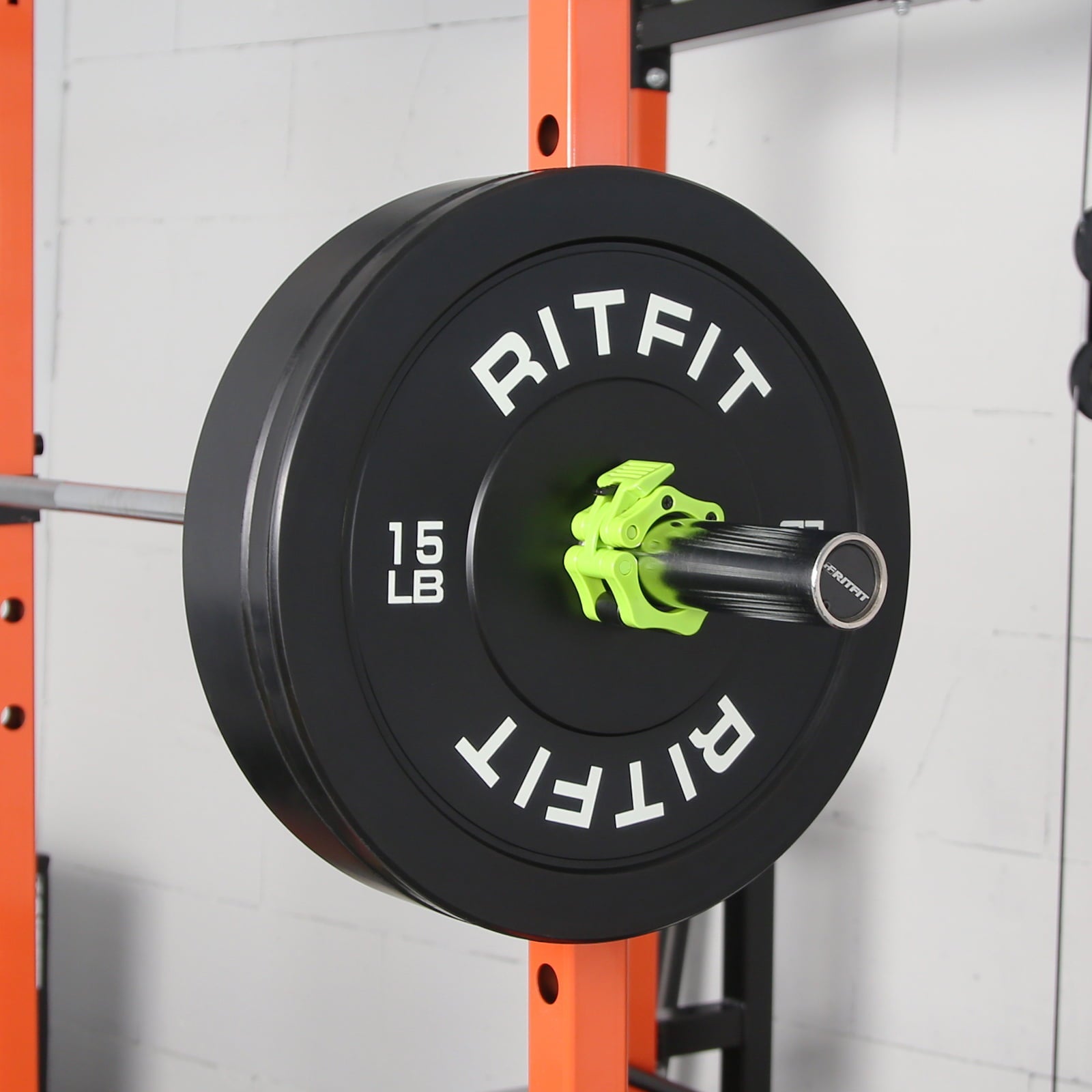 RitFit 2 In. Olympic Barbell Clips Set of 2, Barbell Clamps with ABS Locking and Quick Release and Carry Bag(Green)