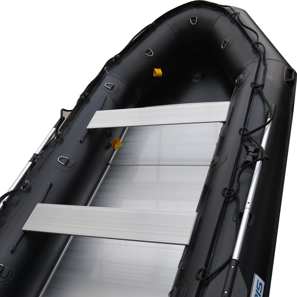 BRIS 12.5Ft Inflatable Boat Inflatable Fishing Rescue Dive Boat Dinghy Raft Pontoon Boat