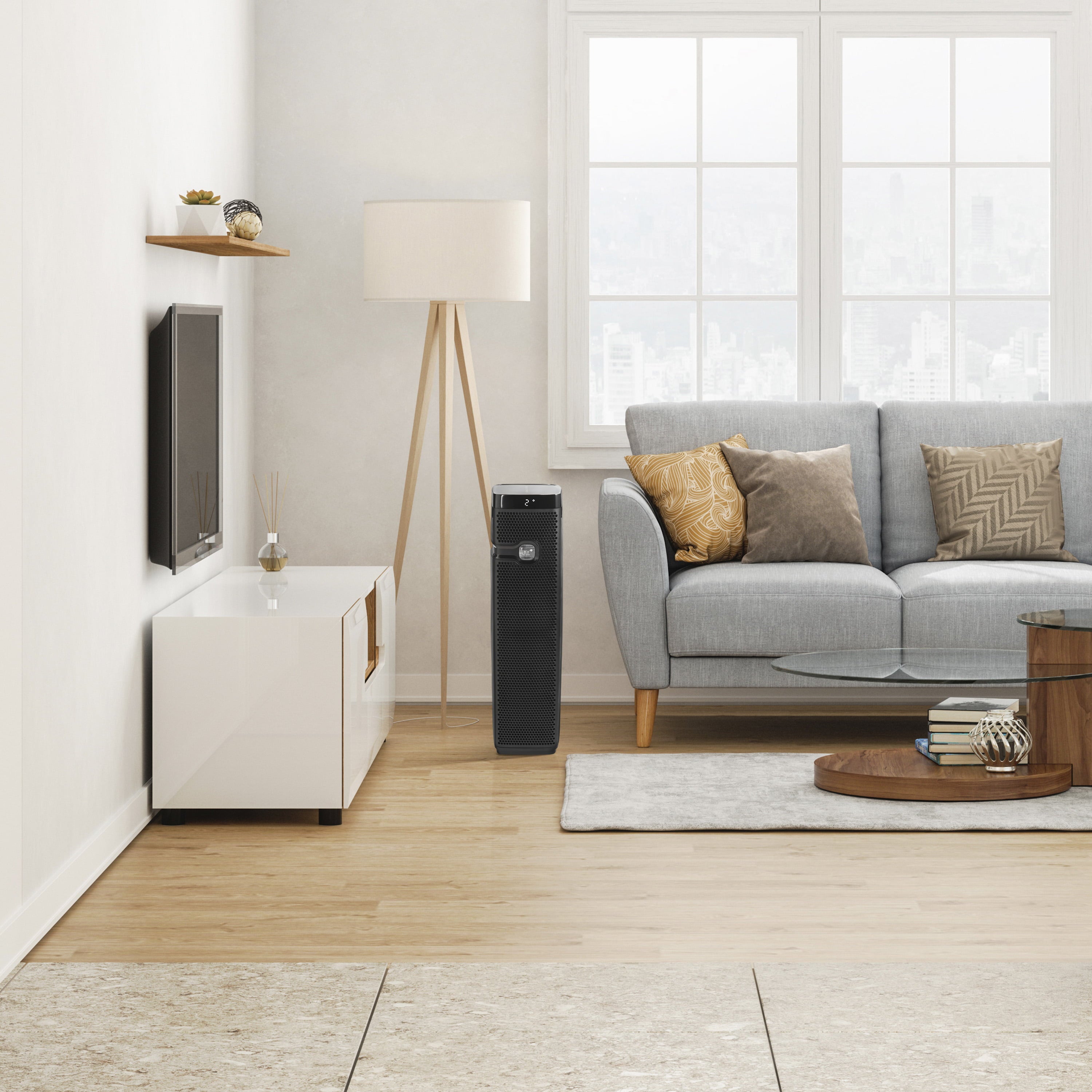 Bionaire Air Purifier Large Tower Cap Touch, Black