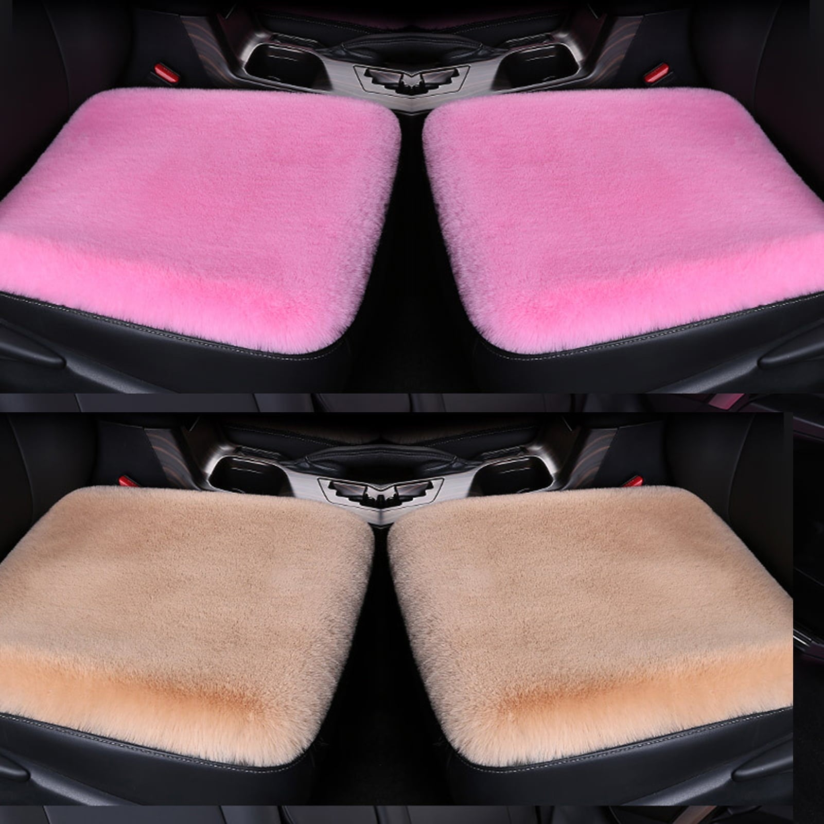 Twowood Winter Universal Warm Plush Soft Car Seat Cushion Non-slip Pad Cover Protector