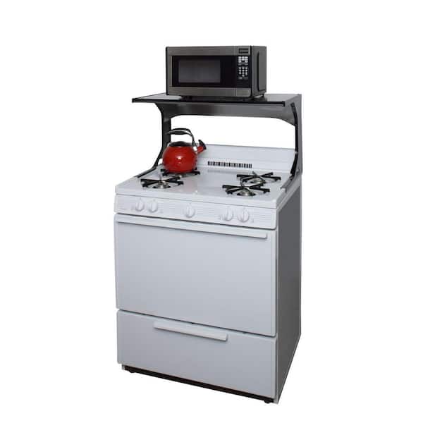 30 in. Microwave Top Shelf in Black