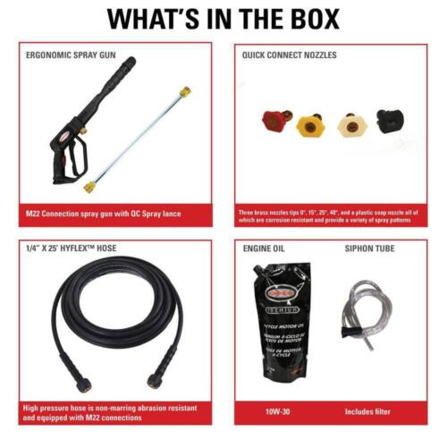 SIMPSON Gas Pressure Washer 3100 PSI 2.3 GPM Cold Water 163cc CRX Axial Cam Pump