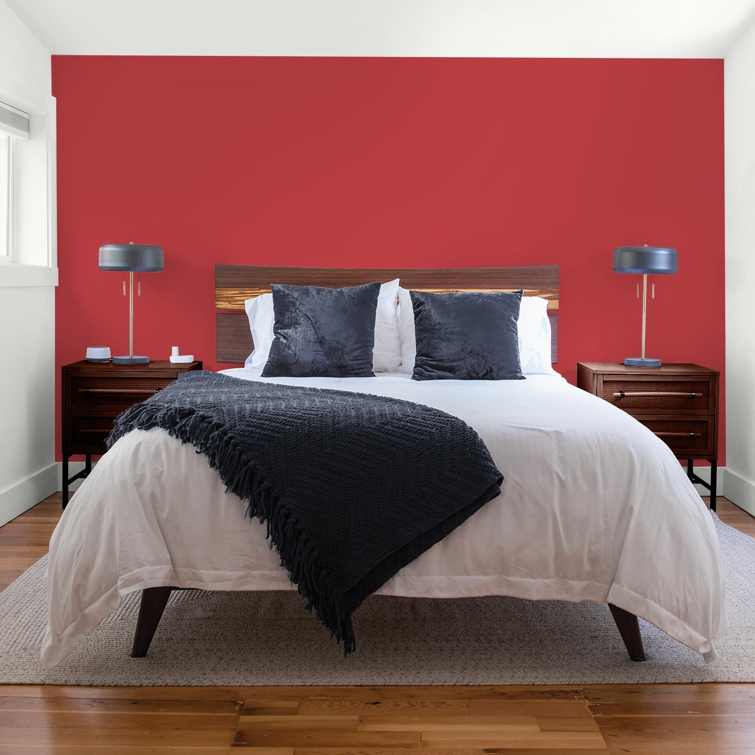 Glidden Fundamentals Interior Paint Red Gumball / Red, Flat, 1 Gallon