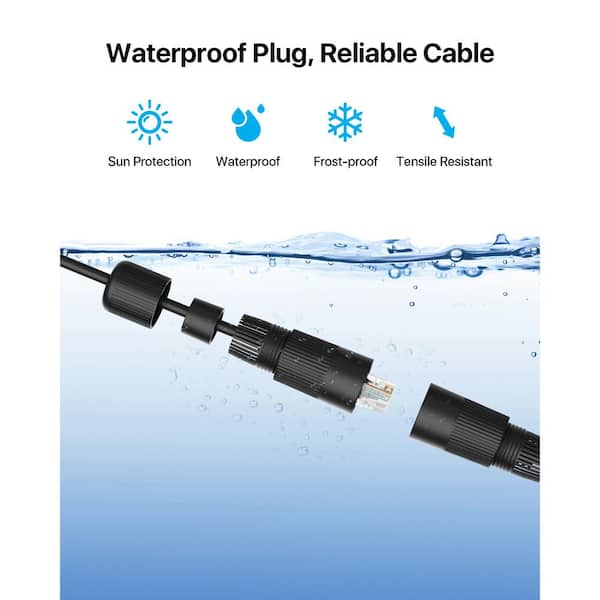 75 ft. Cat 6 UTP Ethernet Cable, 26AWG RJ45,550MHz Ethernet Cable, 1Gbps Transfer Speed, Black