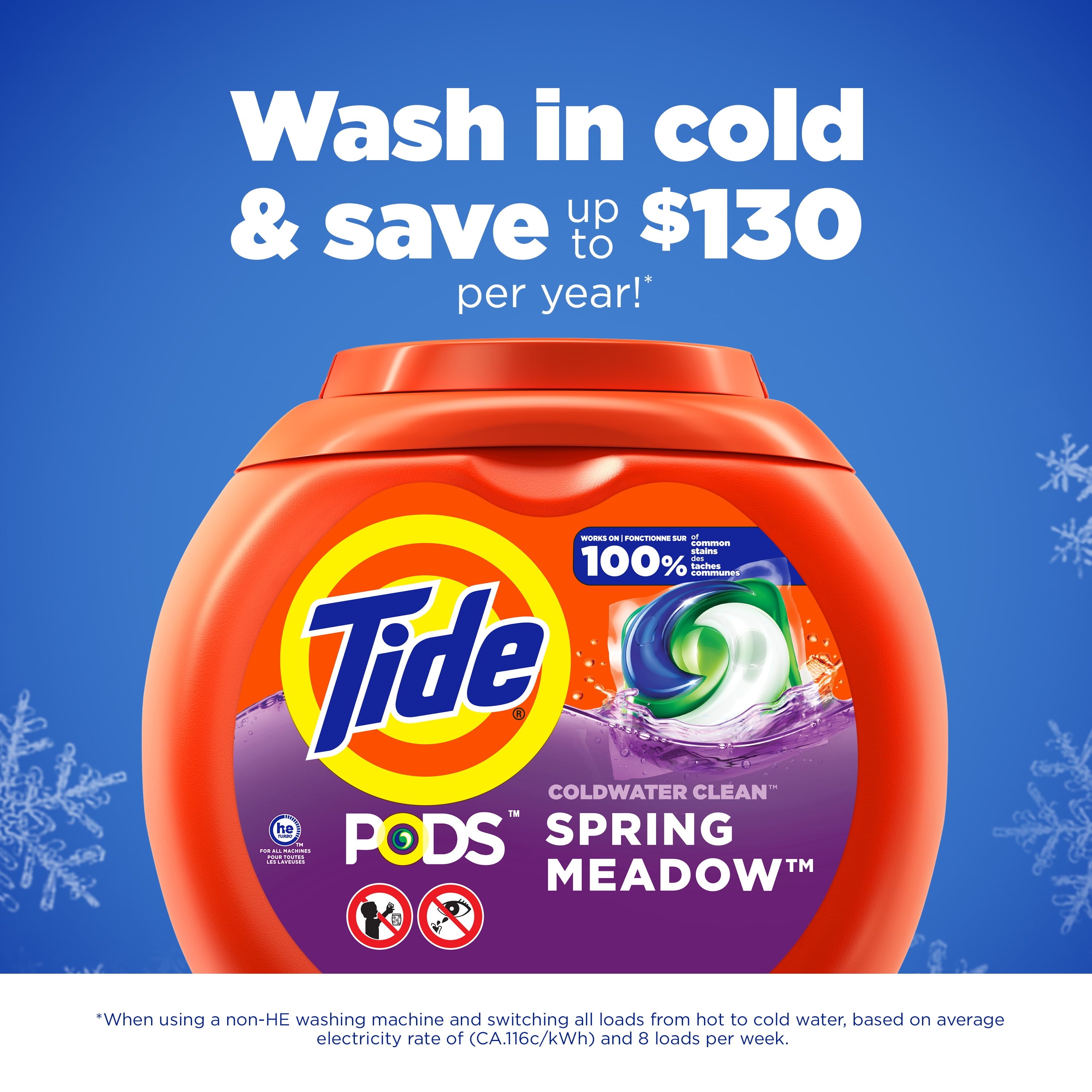 Tide Pods Laundry Detergent Soap Packs, Spring Meadow, 76 Ct