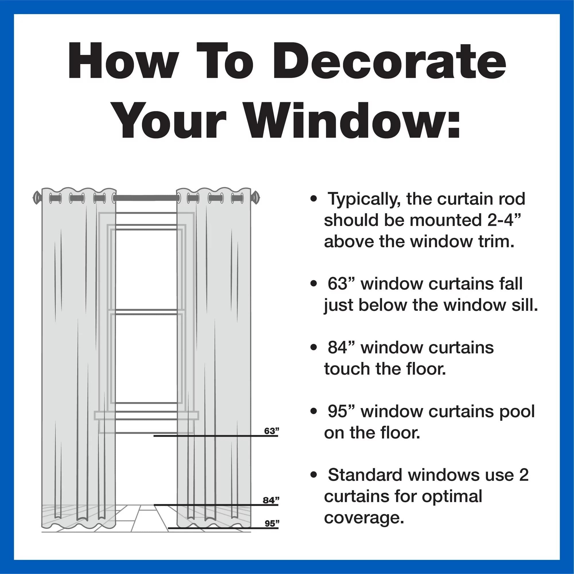 Mainstays Solid Blue Quartz Room Darkening Rod Pocket Curtain Panel Pair, 30