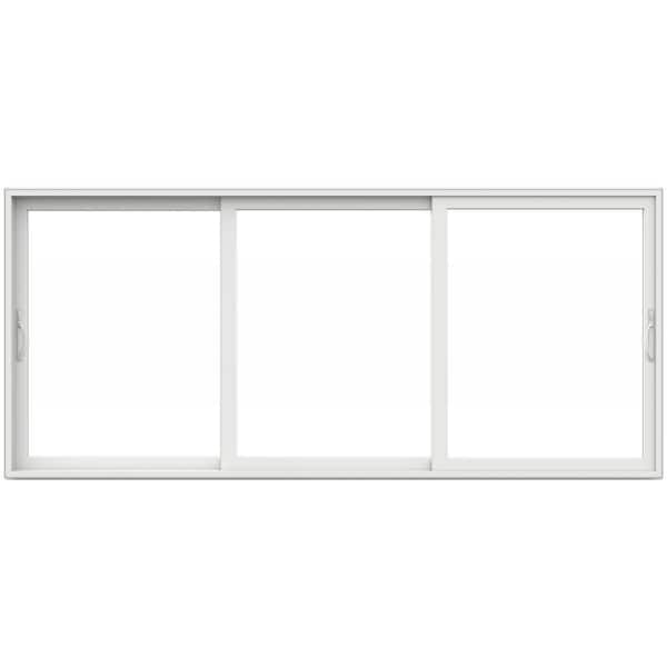 V4500 Multi-Slide 177 in. x 80 in. Universal Handing Low-E White Vinyl 3-Panel Prehung Patio Door