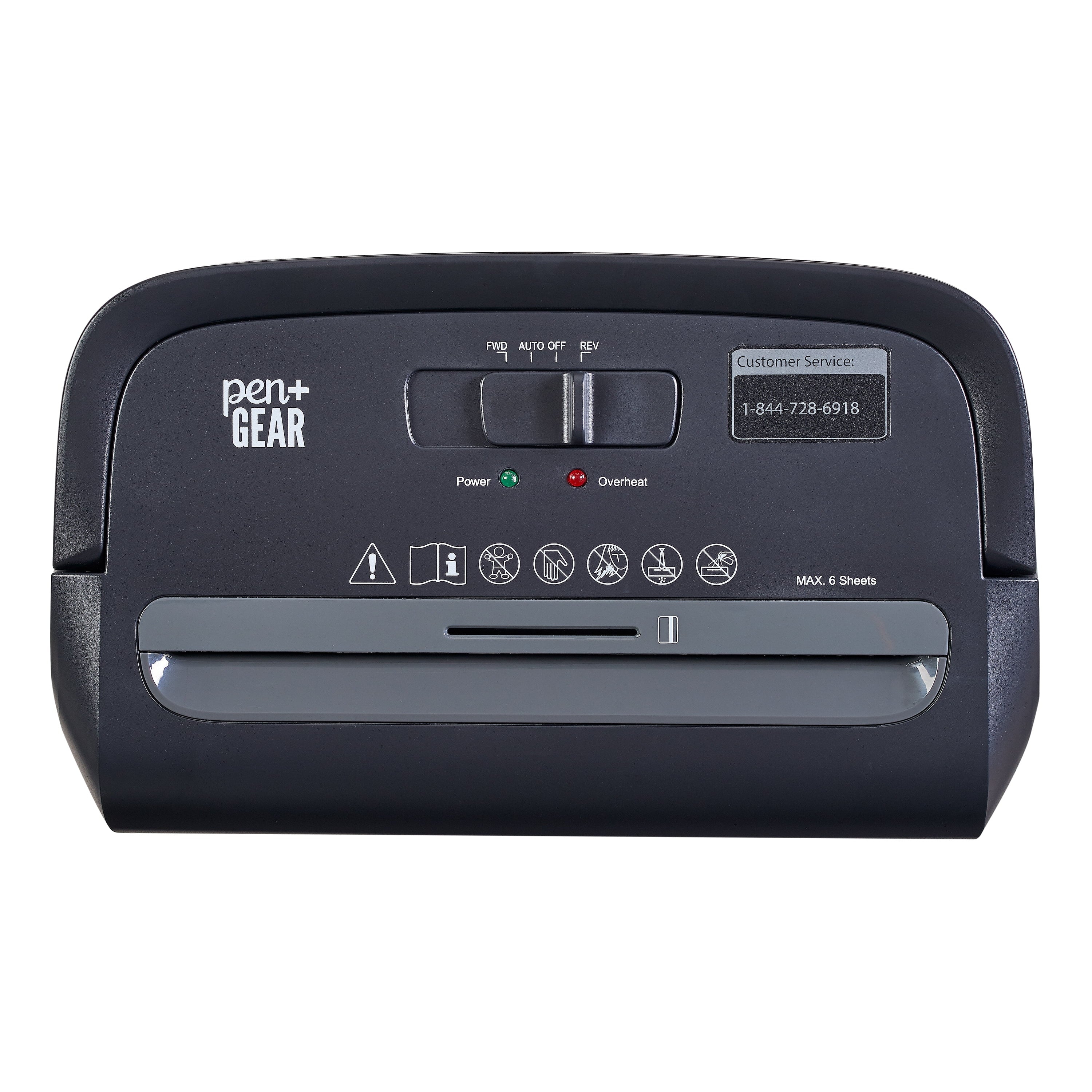 PEN+GEAR Tabletop 6-Sheet Micro-Cut Paper Shredder