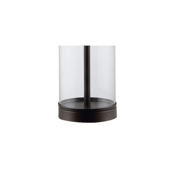 Collins 29 in. Oil Rubbed Bronze Glass LED Table Lamp