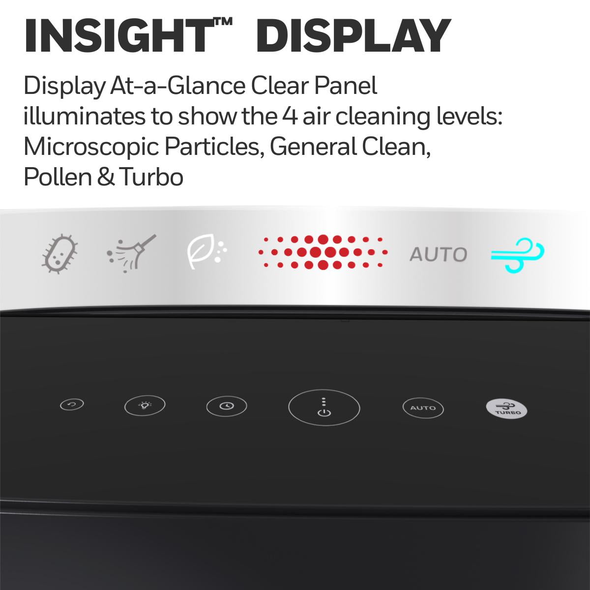 Honeywell InSight HEPA Air Purifier Allergen Reducer 360 sq ft Wildfire/Smoke, Pollen, Pet Dander, Dust, HPA5200