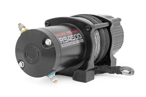 Rough Country 4,500LB UTV Electric Winch | 1.4HP | Synthetic Rope - RS4500S