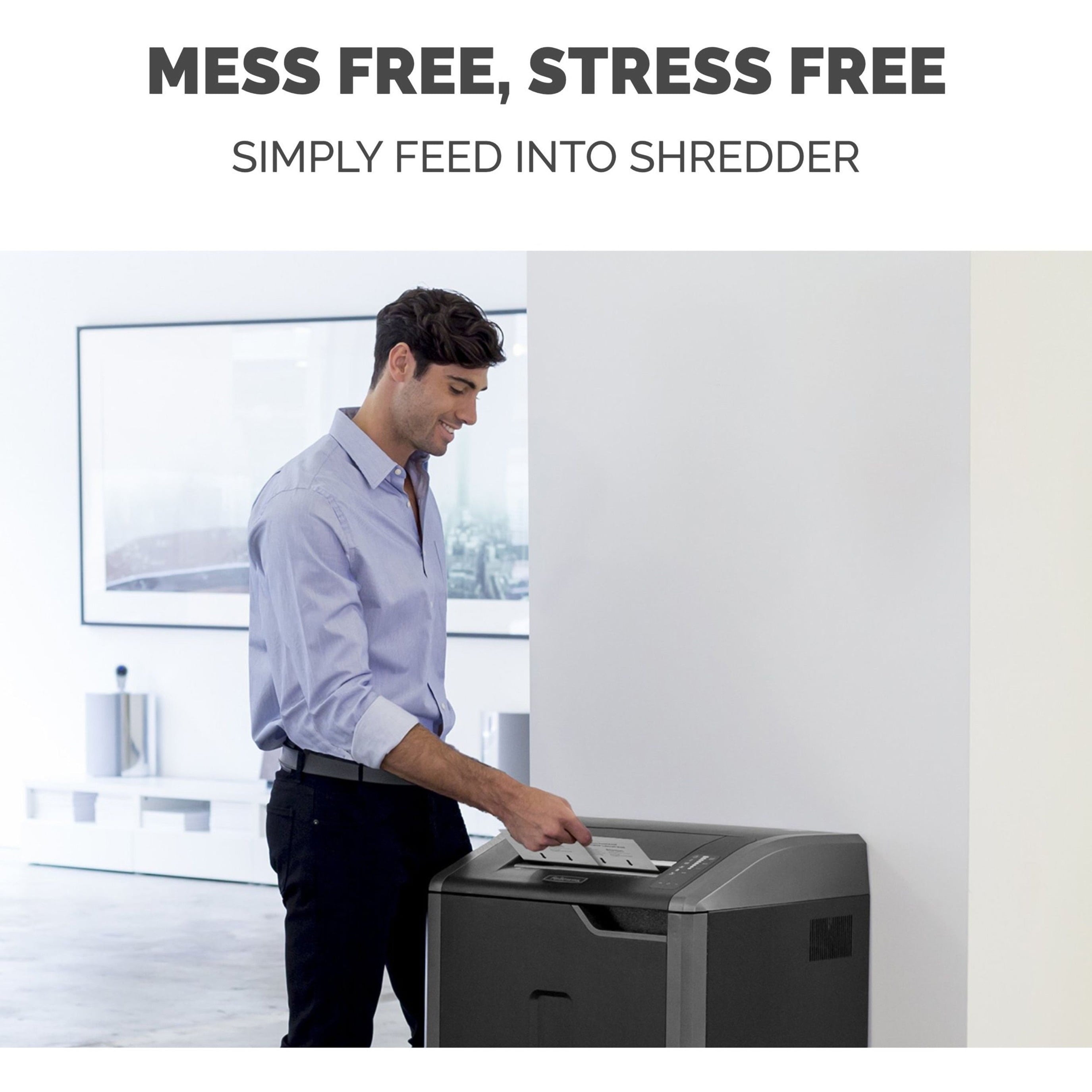 Fellowes FEL4015501 Oil Shredder, White - 10 Sheets - Pack of 10