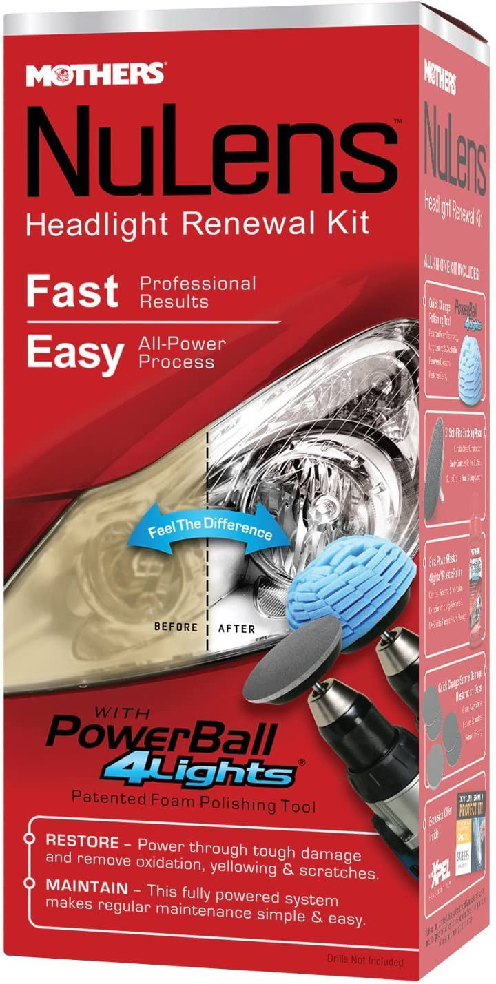 MOTHERS 07251 NuLens Headlight Renewal Kit 6 PACK - Clarify, Protect & Maintain