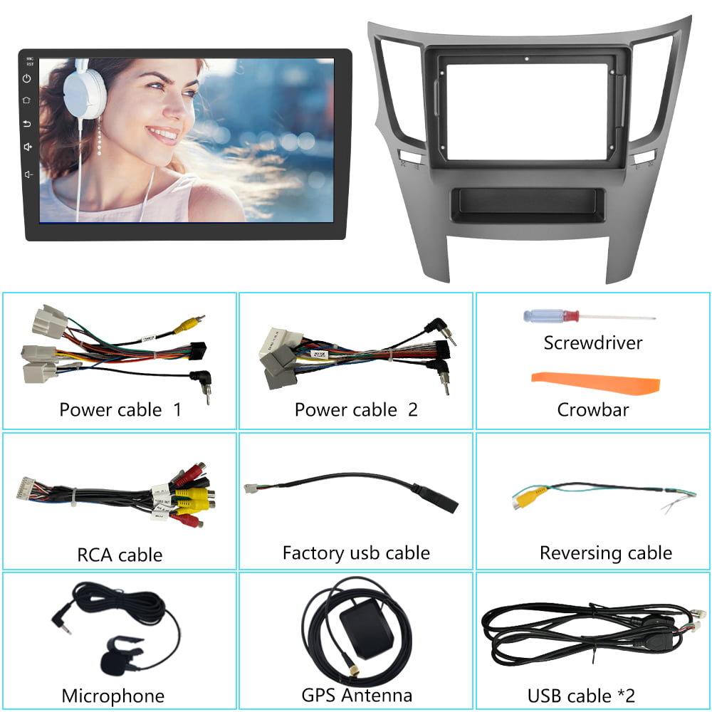 Awesafe 10 Inch Car Stereo Radio for Subaru Outback Legacy 2009-2014, Android 12 Touchscreen Wireless Carplay Android Auto Media Radio Wifi Bluetooth GPS Navigation FM/RDS, 2G +32G