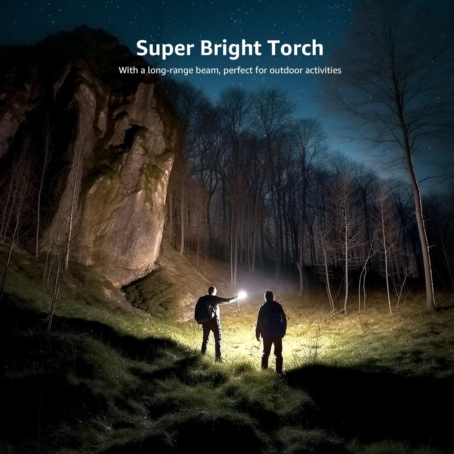 Lepro 2-Packs LED Flashlights with Clip , LE2050 High Lumen, 5 Lighting Modes, Zoomable Waterproof  Lightweight Flashlights for Emergencies,Camping, Powered by AAA Battery