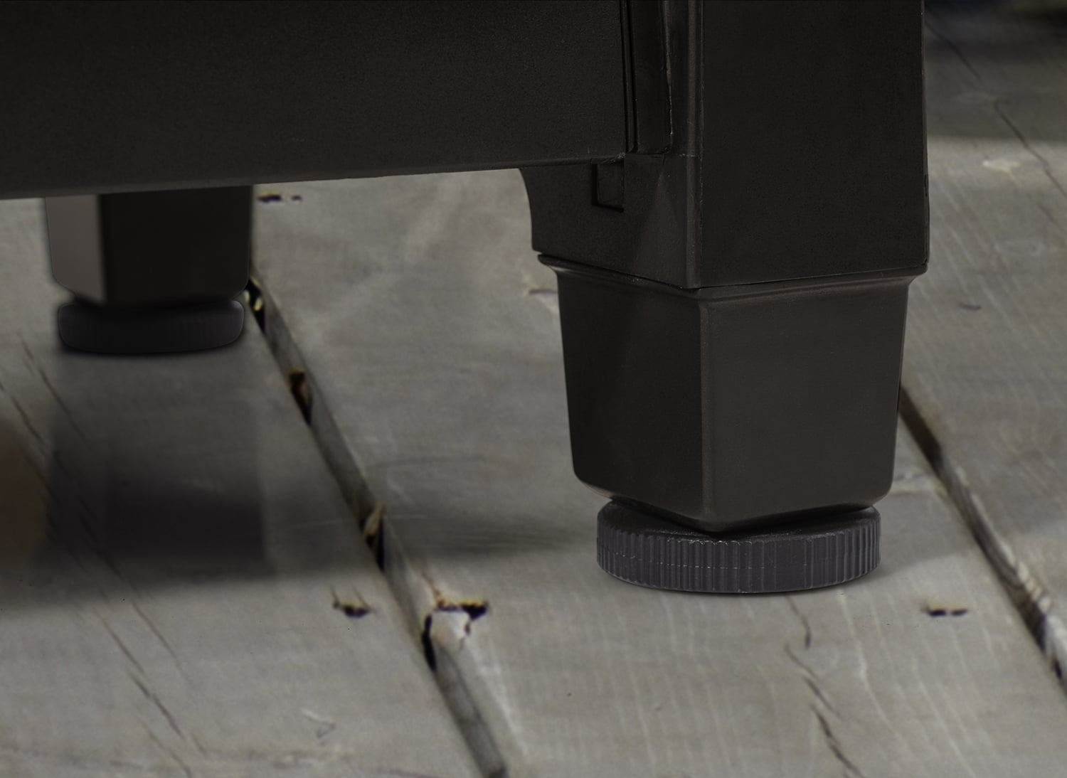 Unity XL Portable Outdoor Table and Storage Cabinet with Accessory Hooks, Espresso Brown