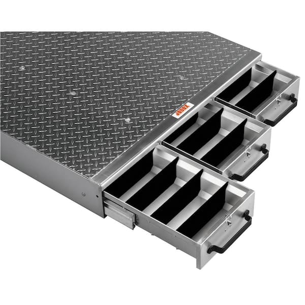 50 in. L x 36 in. W x 6 in T  Heavy-Duty Aluminum 3-Drawer Storage System