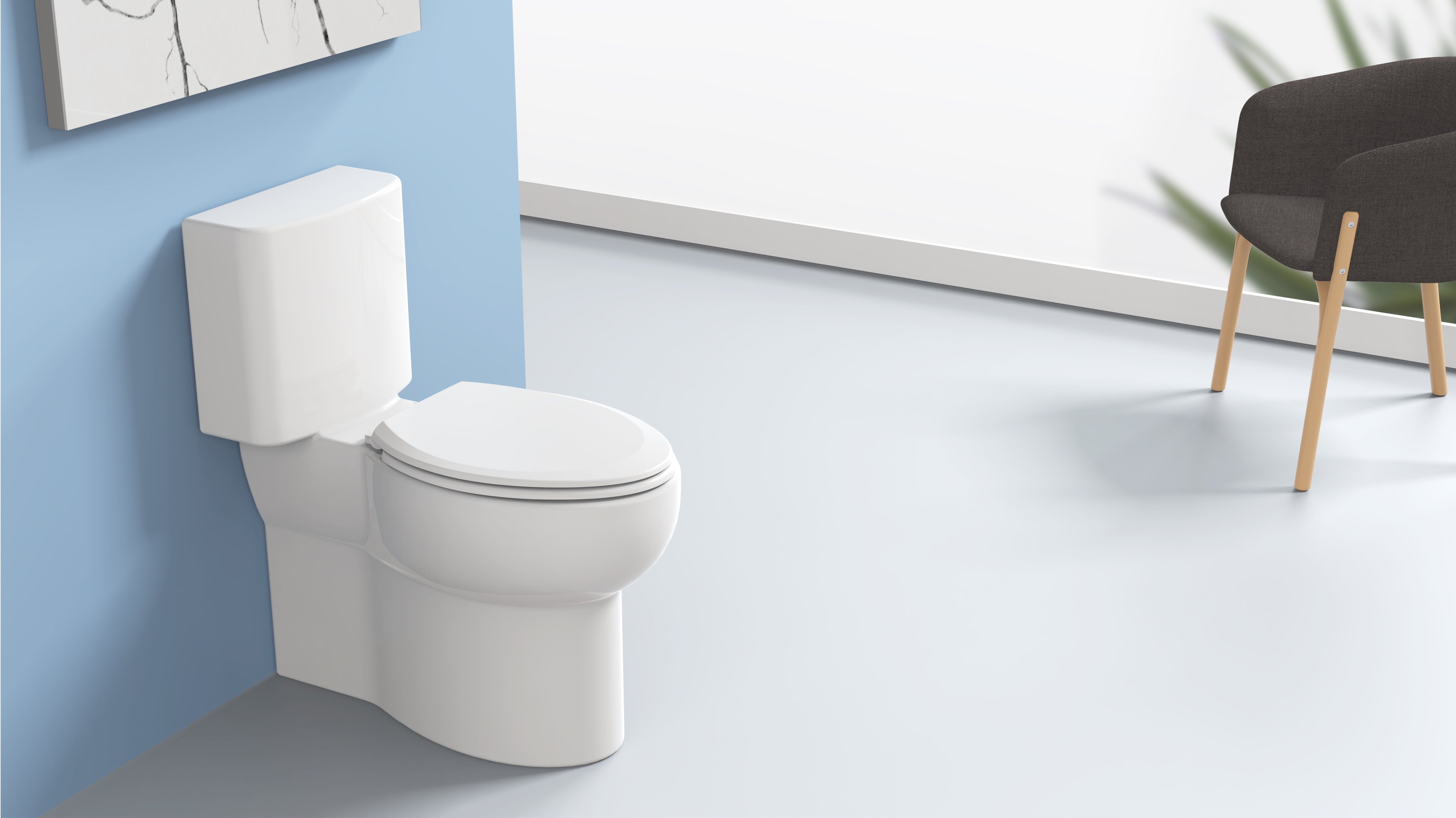 Mainstays Plastic Elongated Toilet Seat in Daisy White