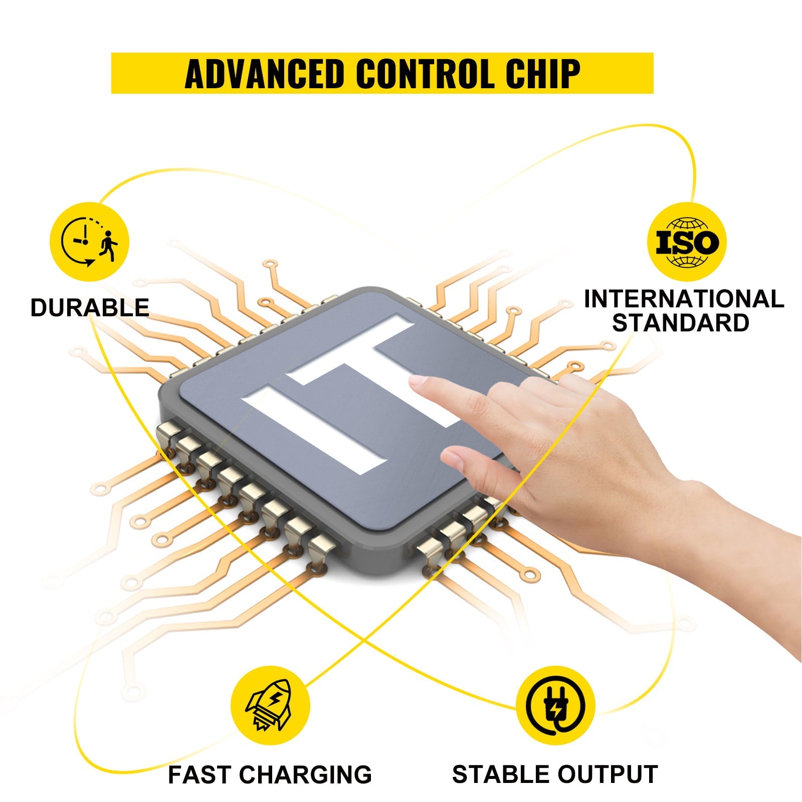 BENTISM Golf Cart Battery Charger48V Club Car Charger 15A Golf Cart Electric Charger 3 Pin Plug Round / LED Club Car Battery Charger Aluminum Shell Power Wise Golf Cart Battery Charger