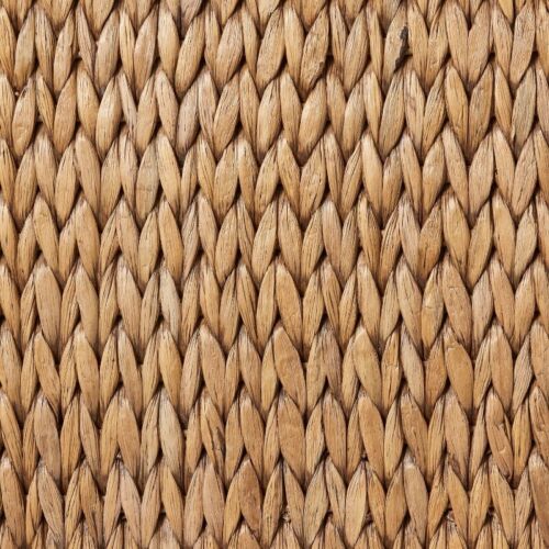Shiffer Waterfall Woven Bench Wooden Frame Rectangle Shape With Curved Sides