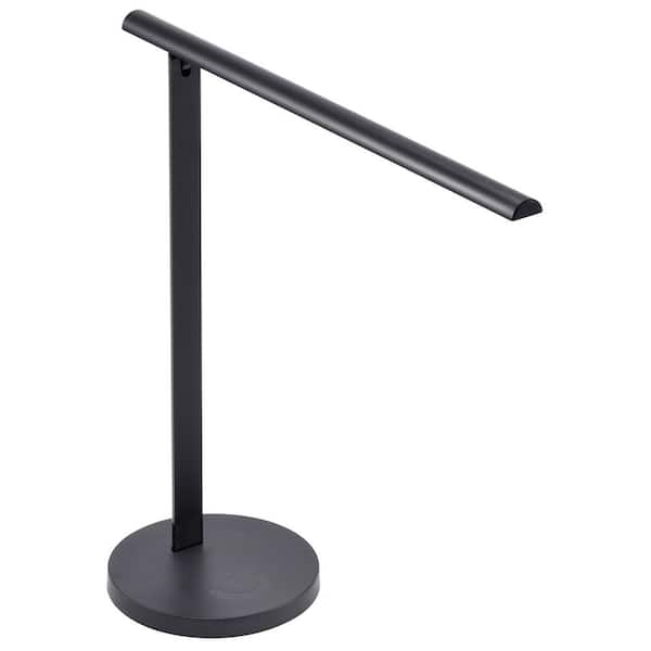 6.81 in. Black Dimmable LED Desk Lamp with Adjustable Color Temperature