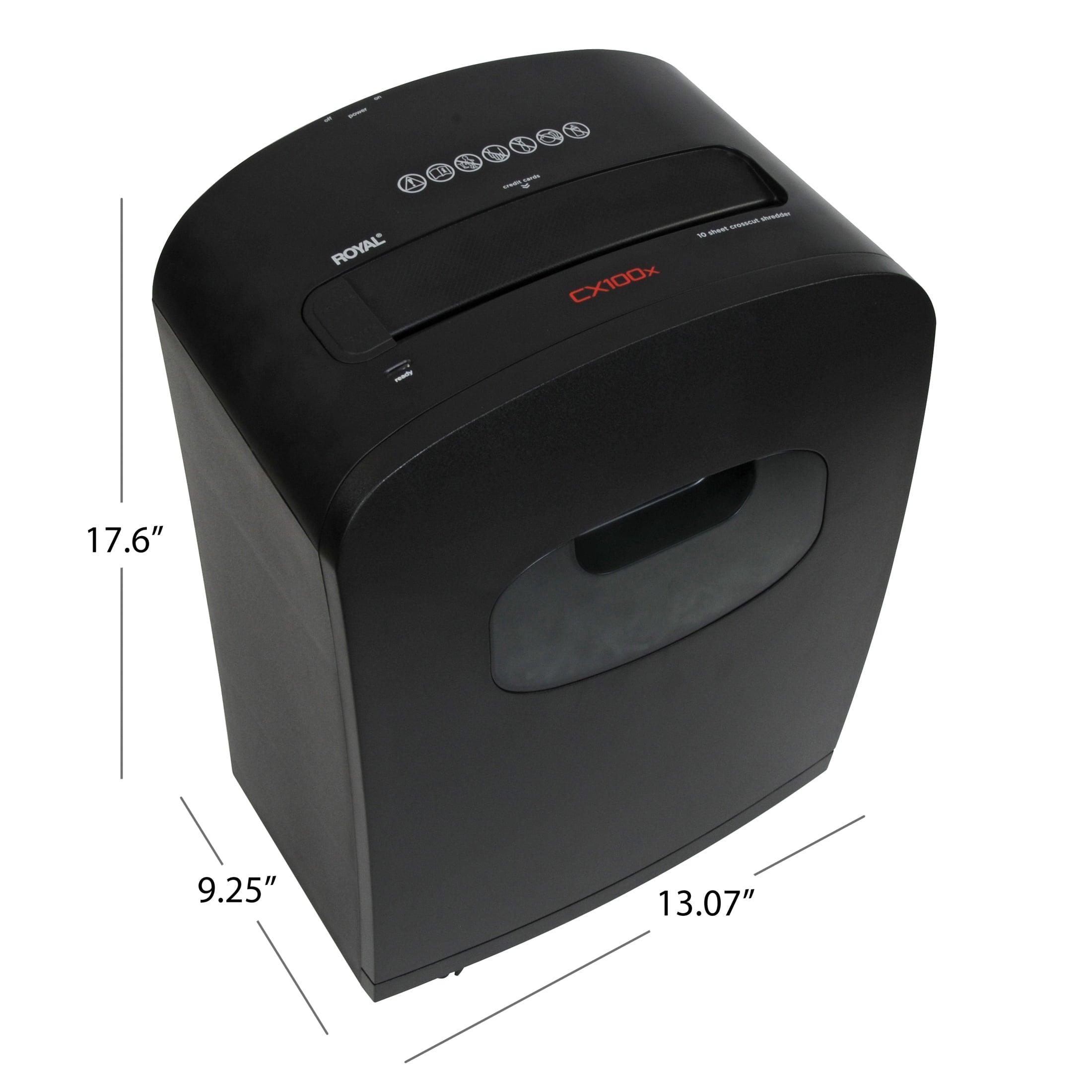 Royal 29171Y 100X 10-Sheet Crosscut Shredder