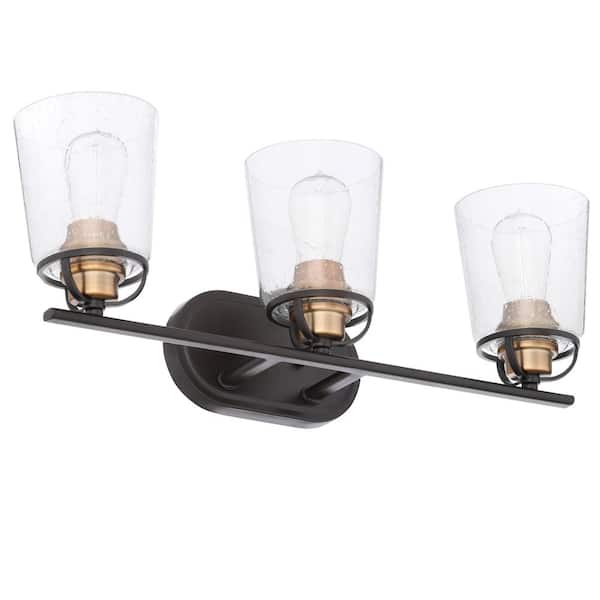 Inspiration Collection 3-Light Antique Bronze Bath Light