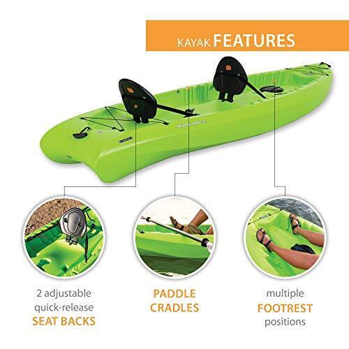 Kokanee Sit-On-Top Kayak, Lime, 10'6"