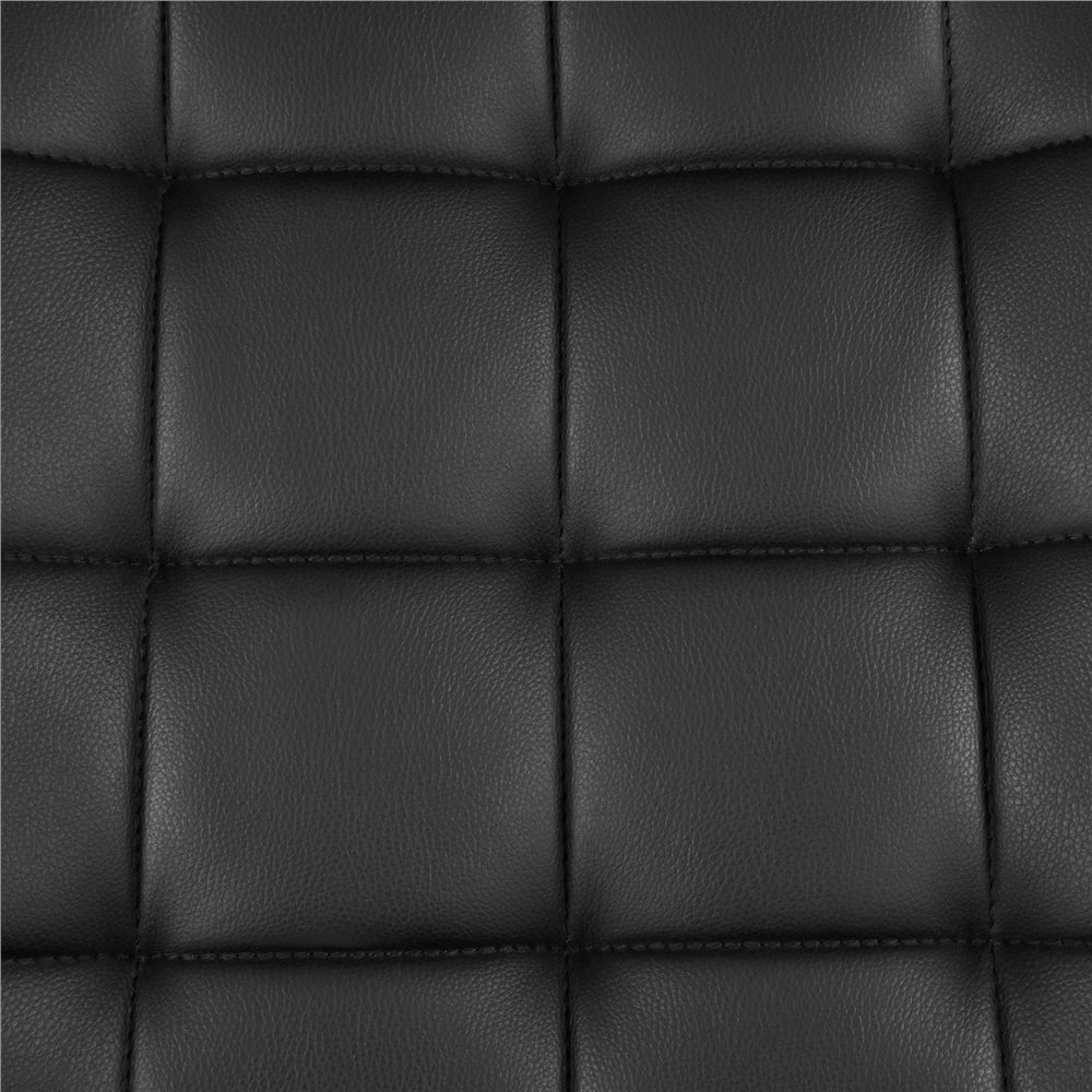 Yaheetech Modern Faux leather Tufted Armless Office Chair,Black