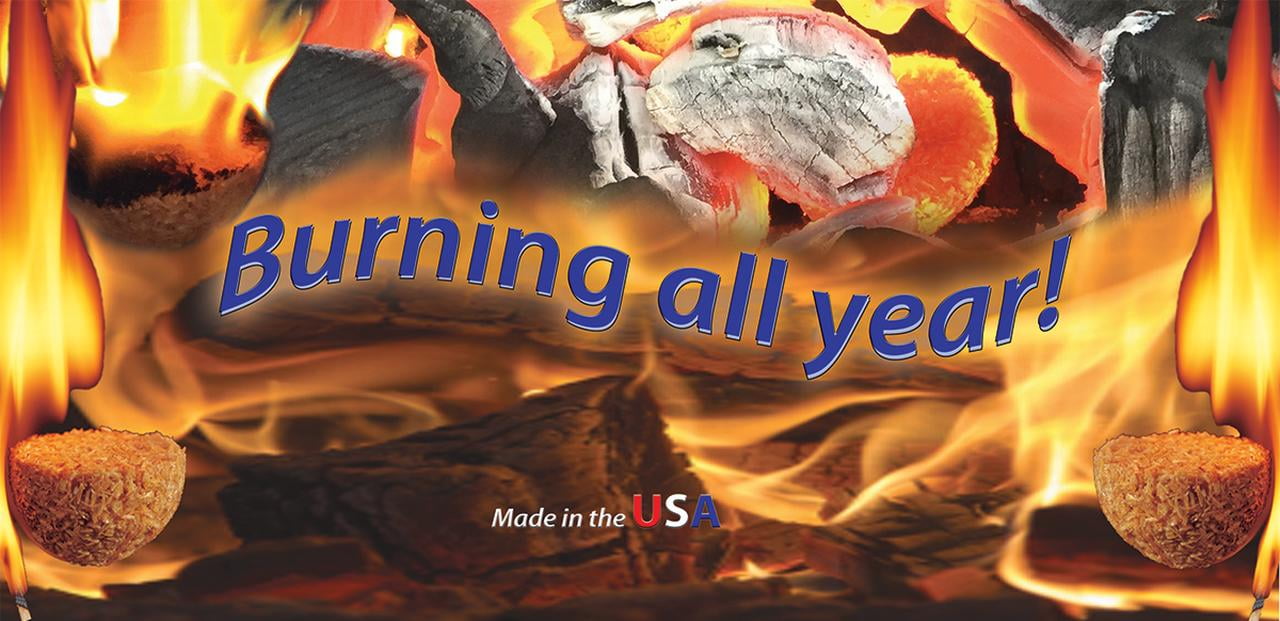 Lightning Nuggets - All Natural Fire Starters - Lightning Nugget 35 Count box with each nugget measuring 2 1/8