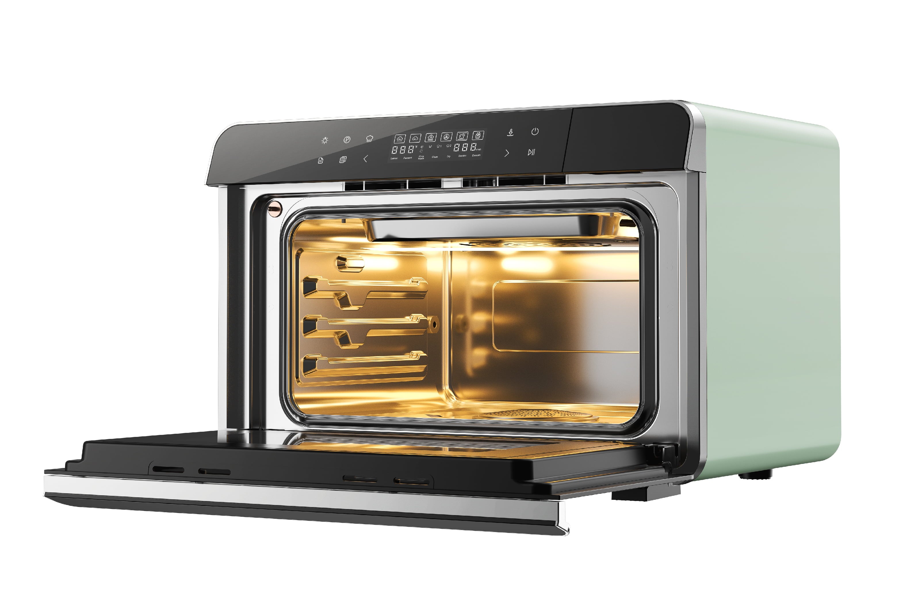 Robam R-Box Green Convection Toaster Oven with Rotisserie (1800-Watt)