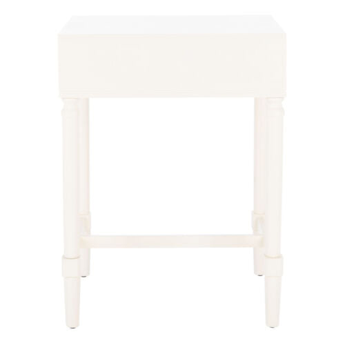 SAFAVIEH Estella 1-Drawer Accent Table | White |