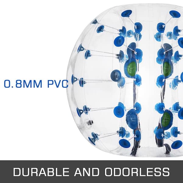 Inflatable Bumper Balls 2-Piece Inflatable Body Zorb Ball 5 ft. Bumper Ball with PVC Material for Backyard,Park,Beach