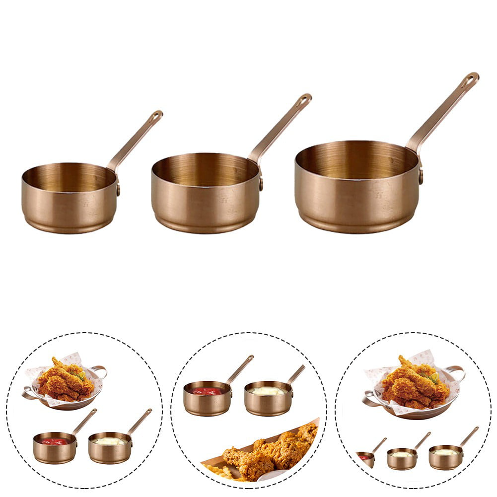 Geege Stainless Steel Saucepan Heating Pot Soup Pot Milk Butter with Handle Sil