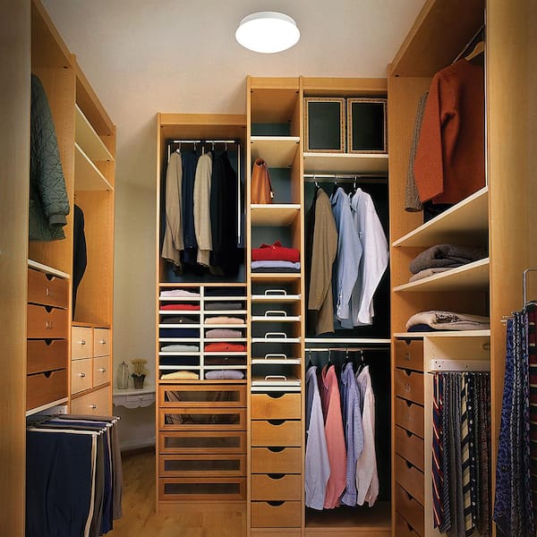 Spin Light 11 in. Closet Light LED Flush Mount Ceiling Light 1600 Lumens 4000K Bright White Kitchen Laundry Room