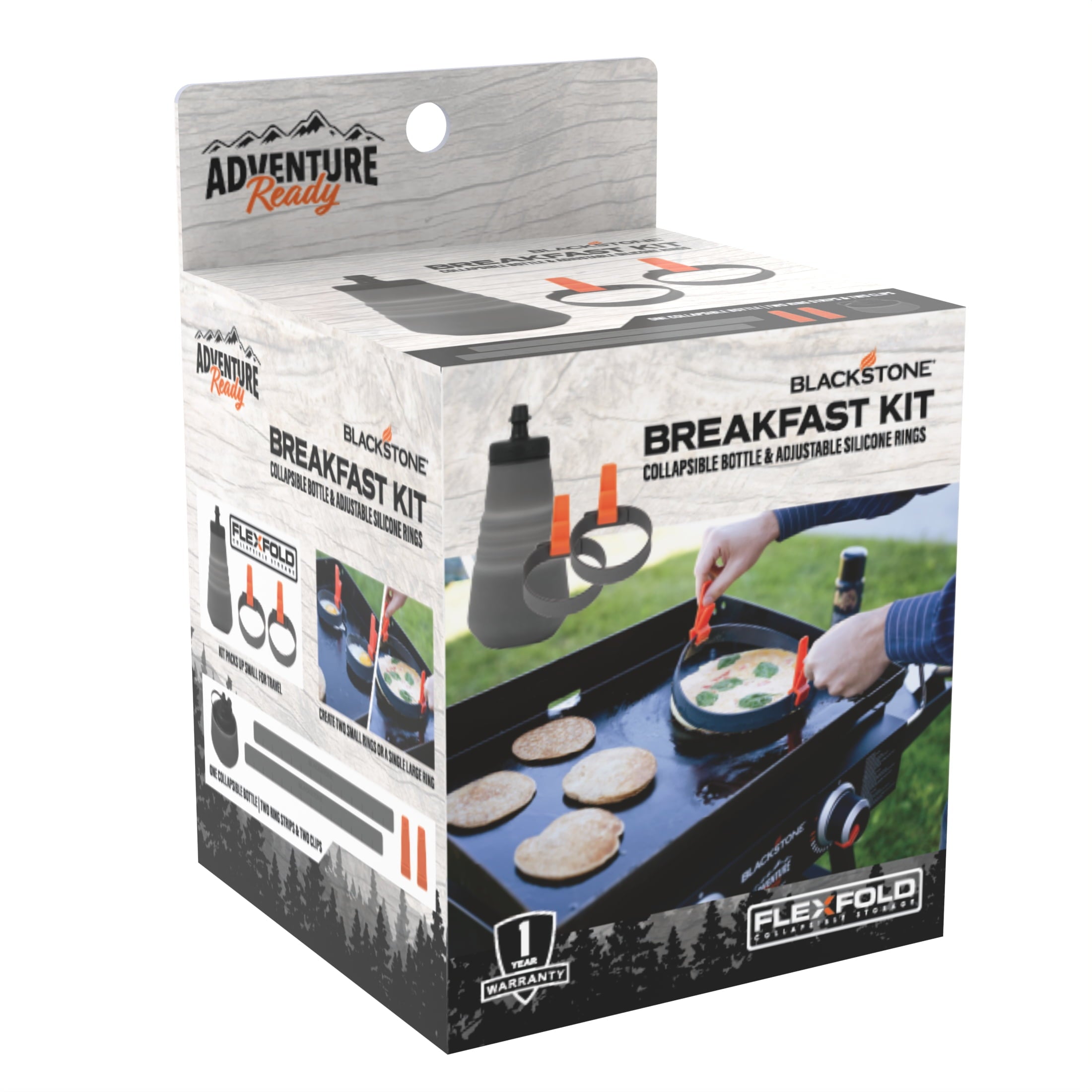 Blackstone AR 32 Ounce Collapsible Silicone Griddle Breakfast Tool Set