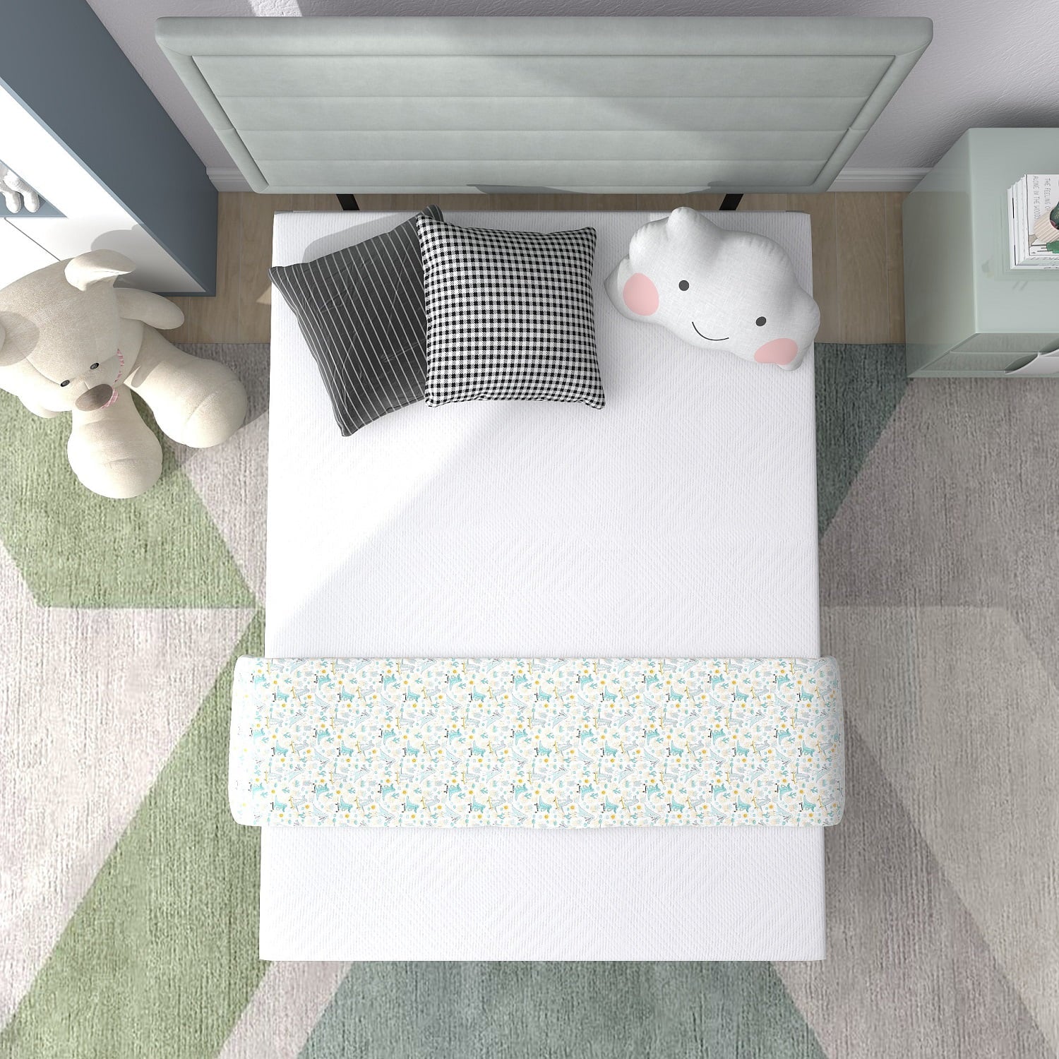 6 inch Twin Mattress Medium Firm Memory Foam Mattress Bed in a Box, Made in USA