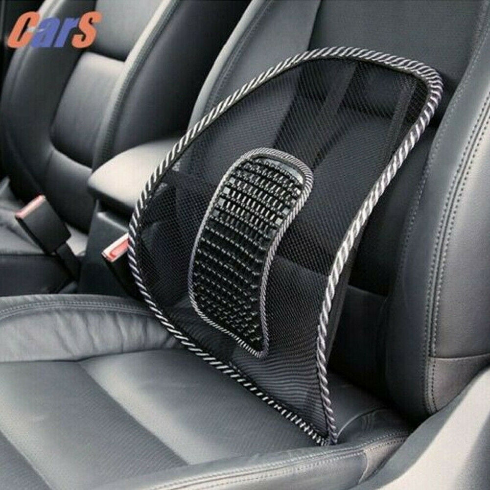 Car Back Support Massage Cushion, Waist Back Seat Massage Mesh Support Lumbar Back Cushion Relief Waist Support Cushion Pad Posture Corrector